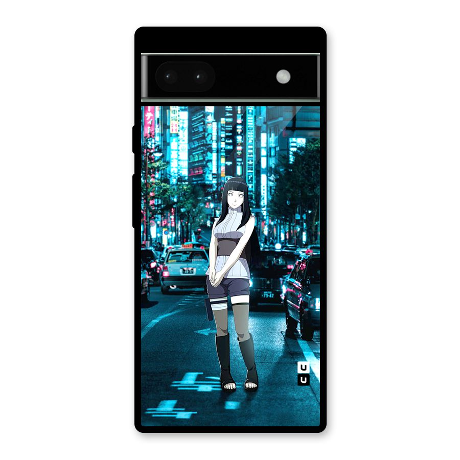 Hinata On Streets Glass Back Case for Google Pixel 6a