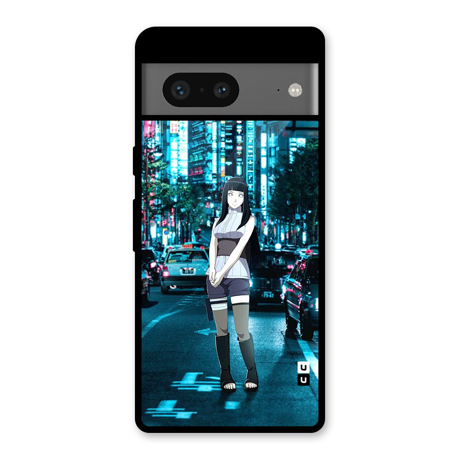 Hinata On Streets Glass Back Case for Google Pixel 7