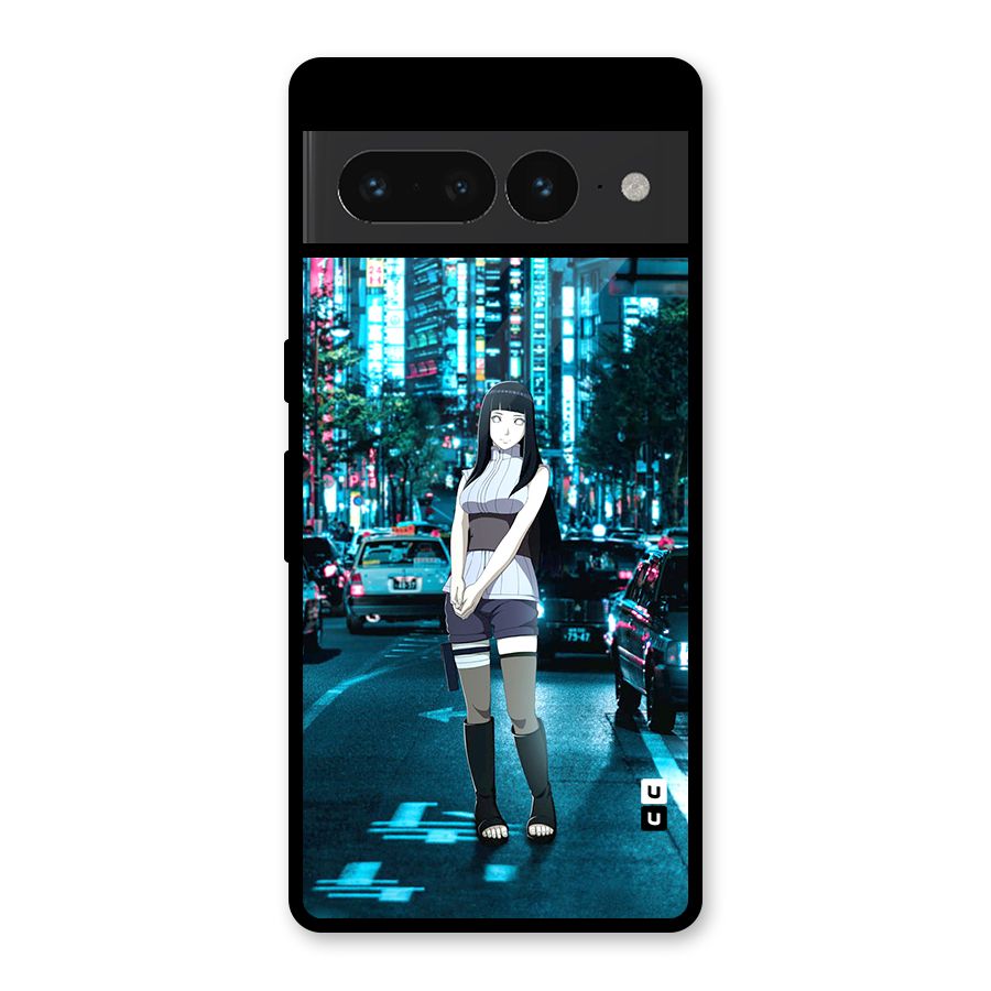 Hinata On Streets Glass Back Case for Google Pixel 7 Pro