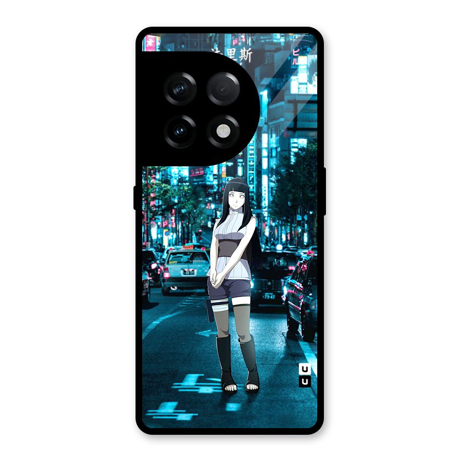 Hinata On Streets Glass Back Case for OnePlus 11R
