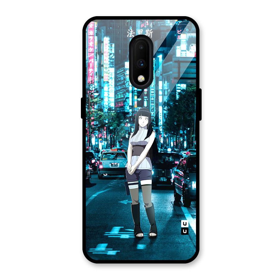 Hinata On Streets Glass Back Case for OnePlus 7