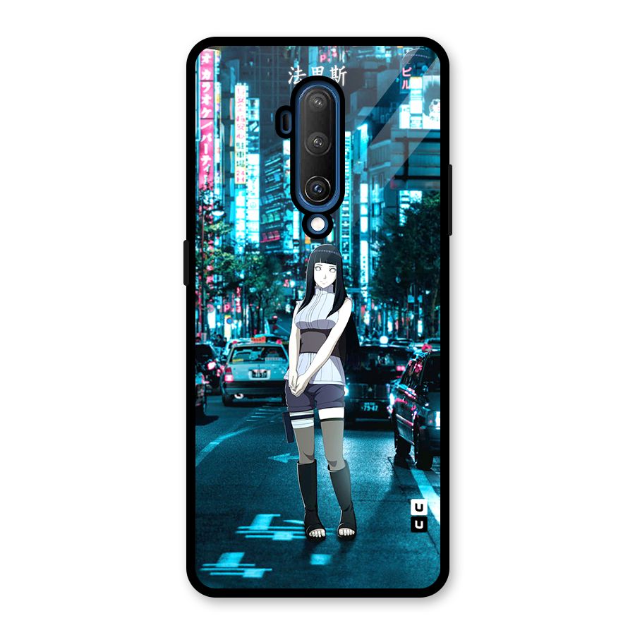 Hinata On Streets Glass Back Case for OnePlus 7T Pro