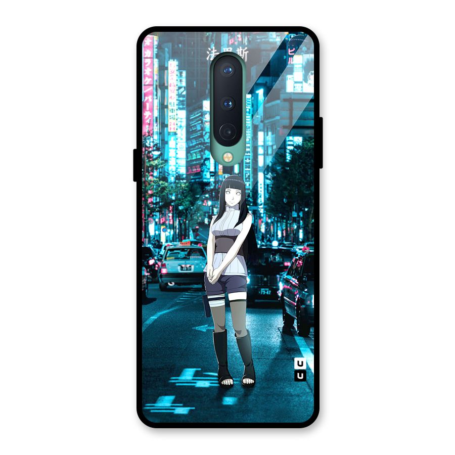 Hinata On Streets Glass Back Case for OnePlus 8