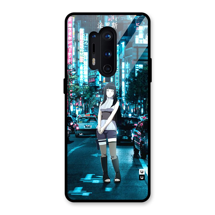 Hinata On Streets Glass Back Case for OnePlus 8 Pro