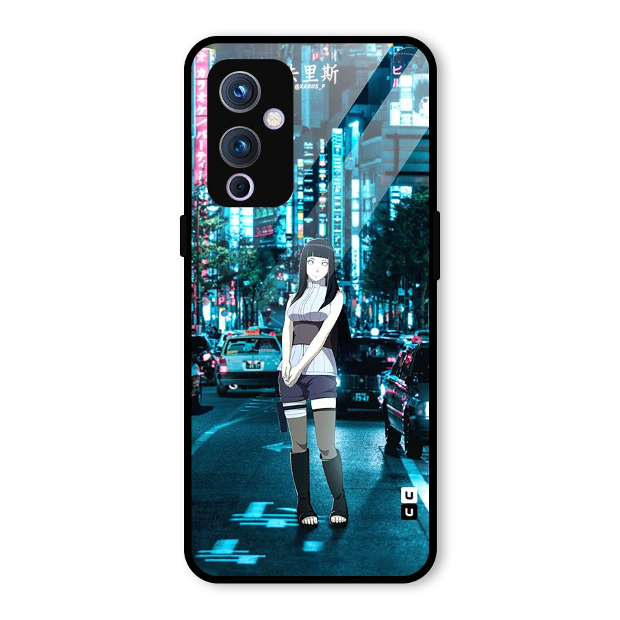Hinata On Streets Glass Back Case for OnePlus 9