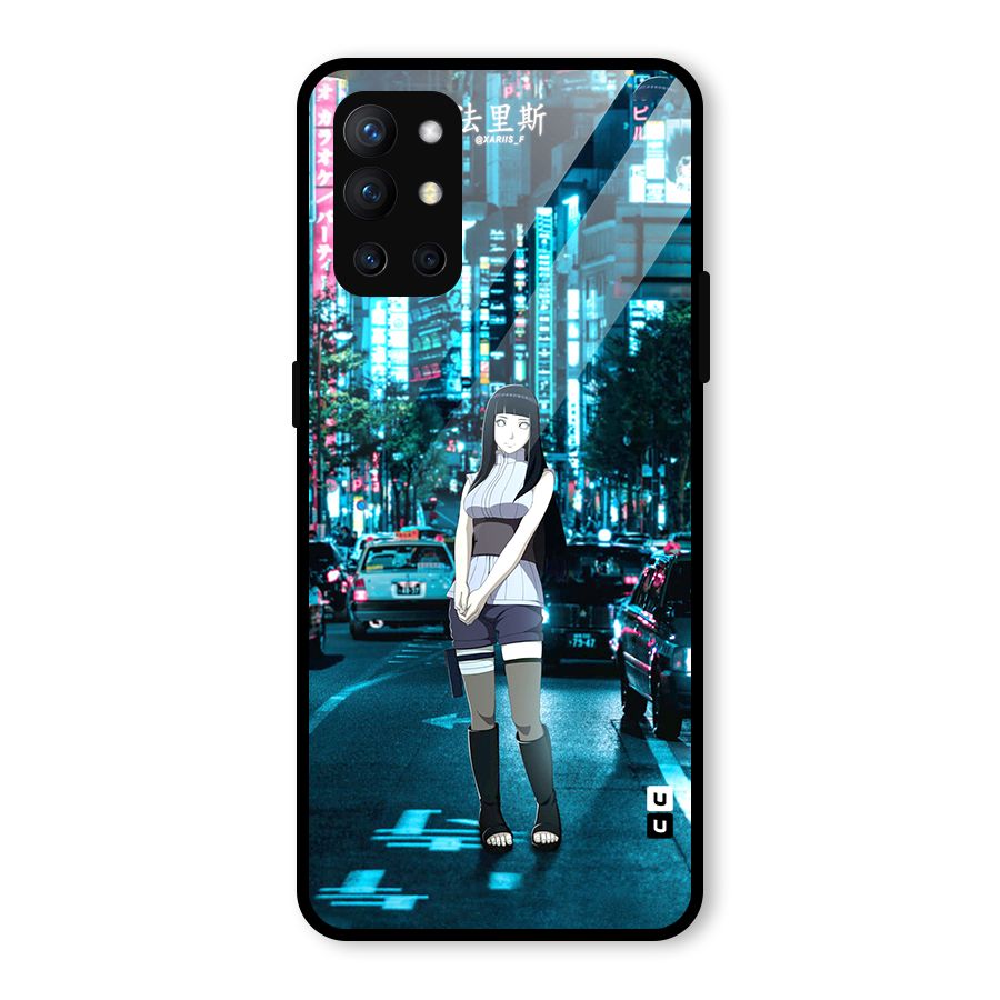 Hinata On Streets Glass Back Case for OnePlus 9R