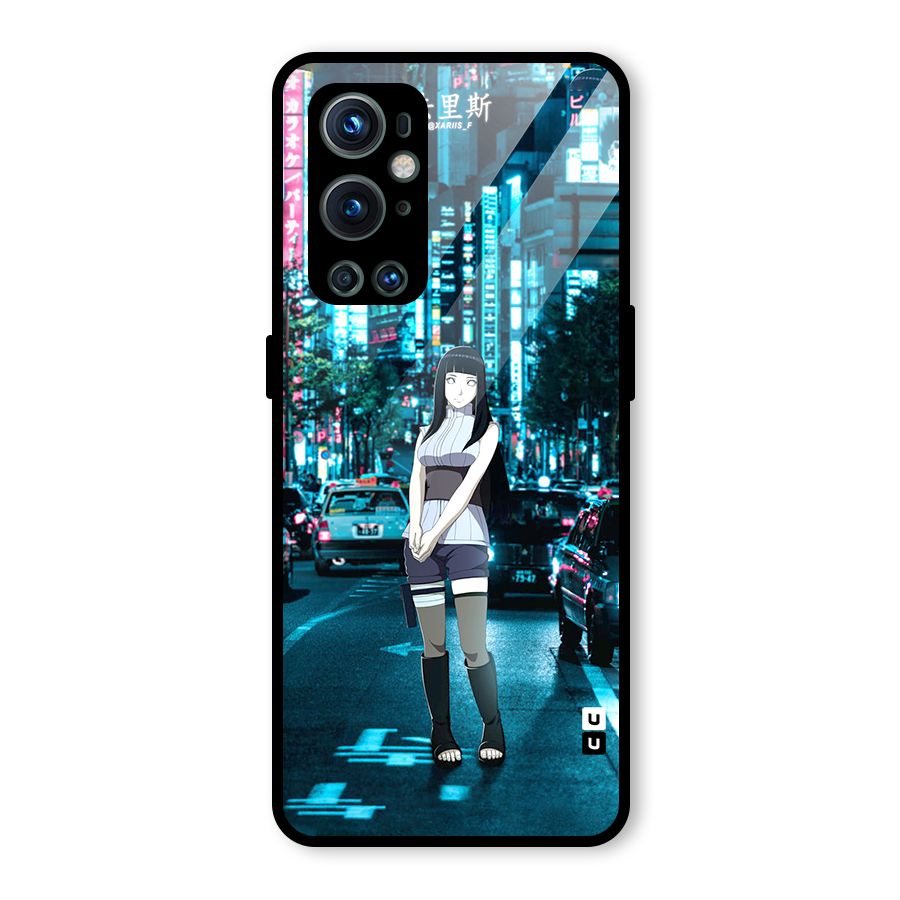 Hinata On Streets Glass Back Case for OnePlus 9 Pro