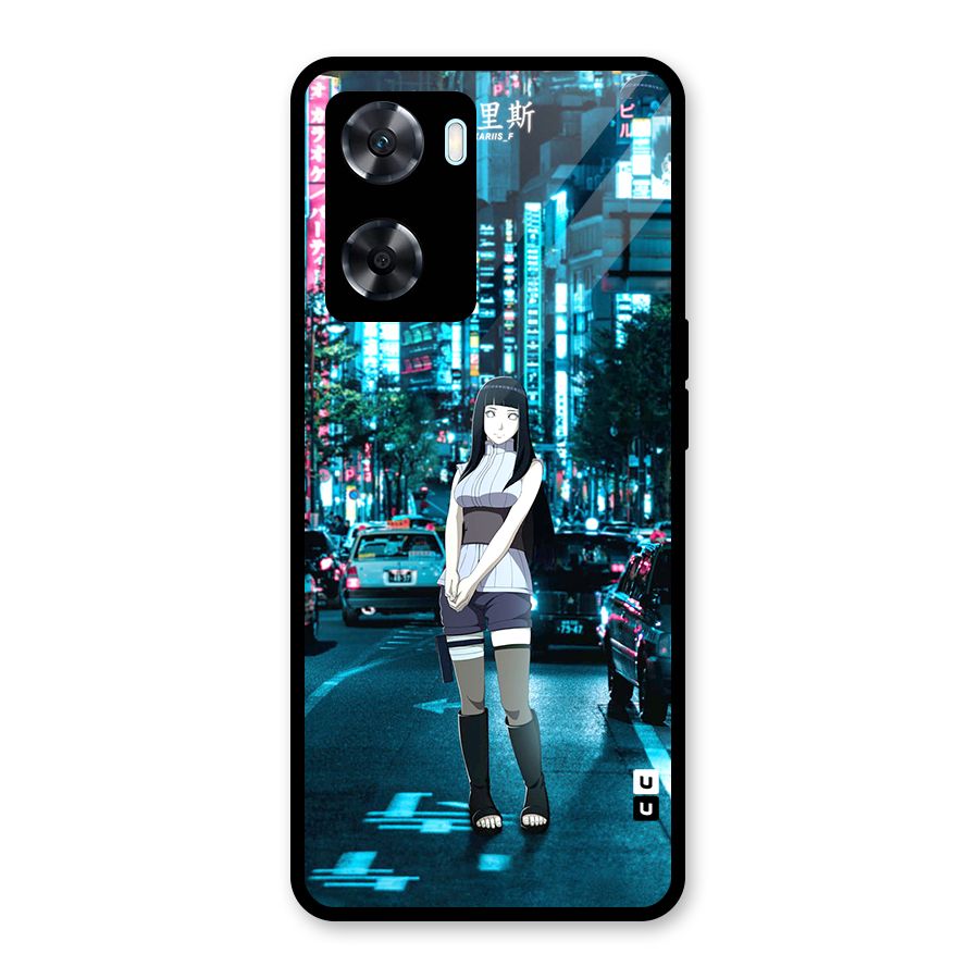 Hinata On Streets Glass Back Case for Oppo A77s