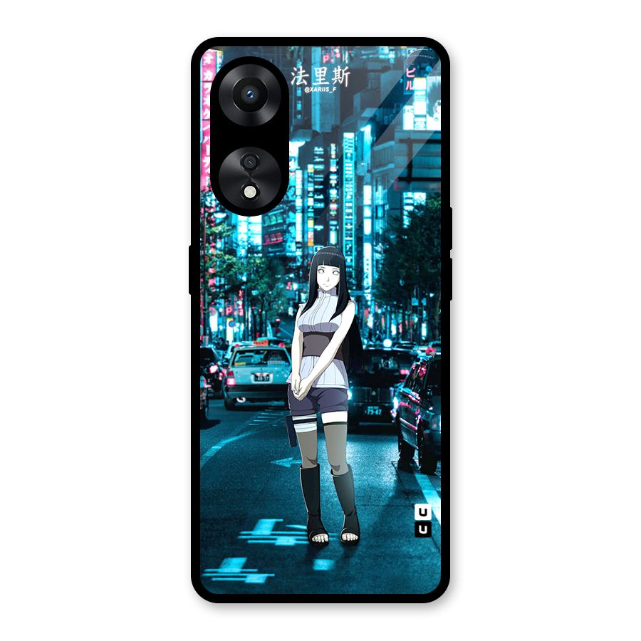 Hinata On Streets Glass Back Case for Oppo A78