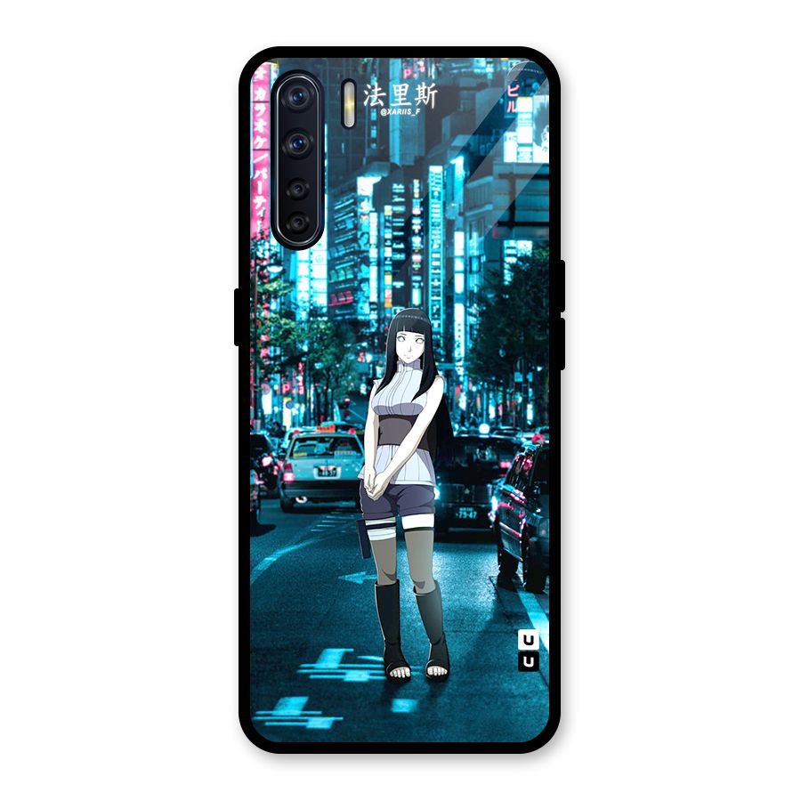 Hinata On Streets Glass Back Case for Oppo F15