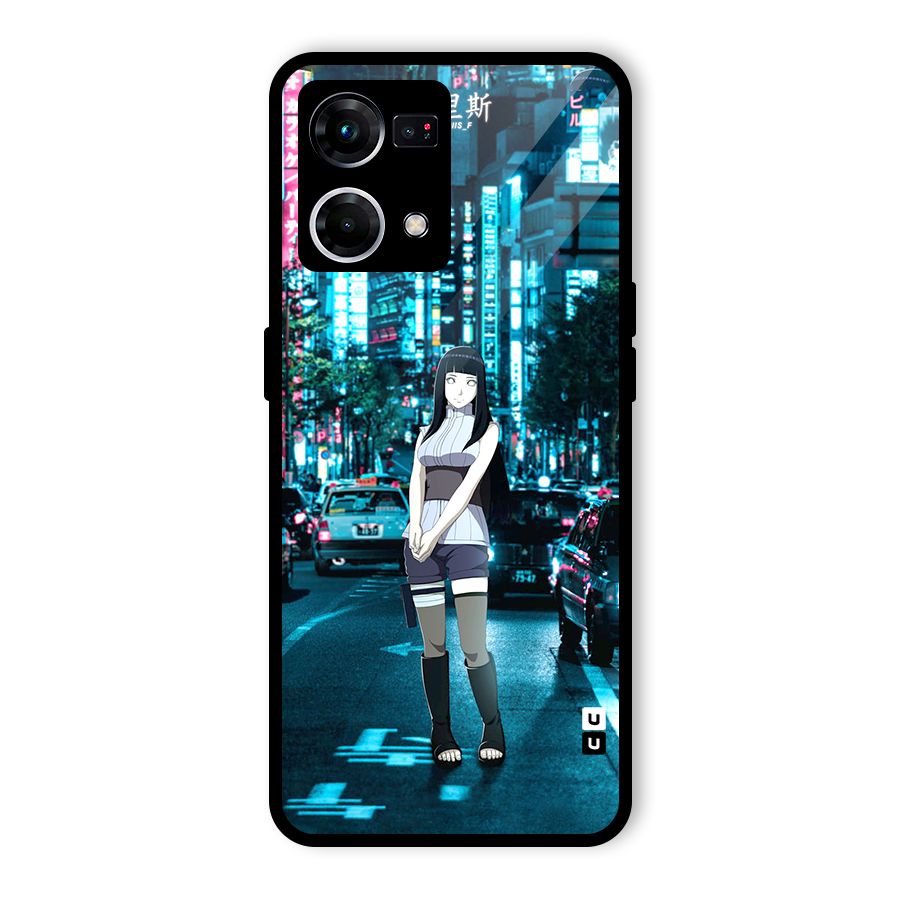 Hinata On Streets Glass Back Case for Oppo F21s Pro 4G