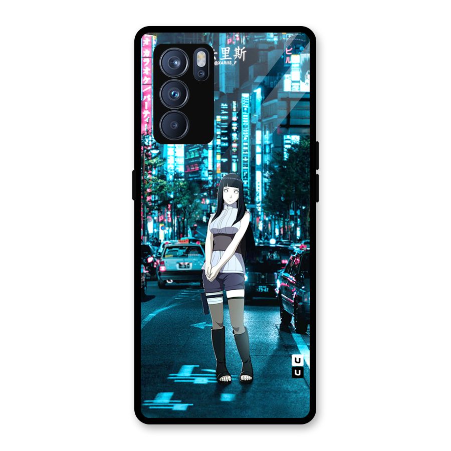 Hinata On Streets Glass Back Case for Oppo Reno6 Pro 5G