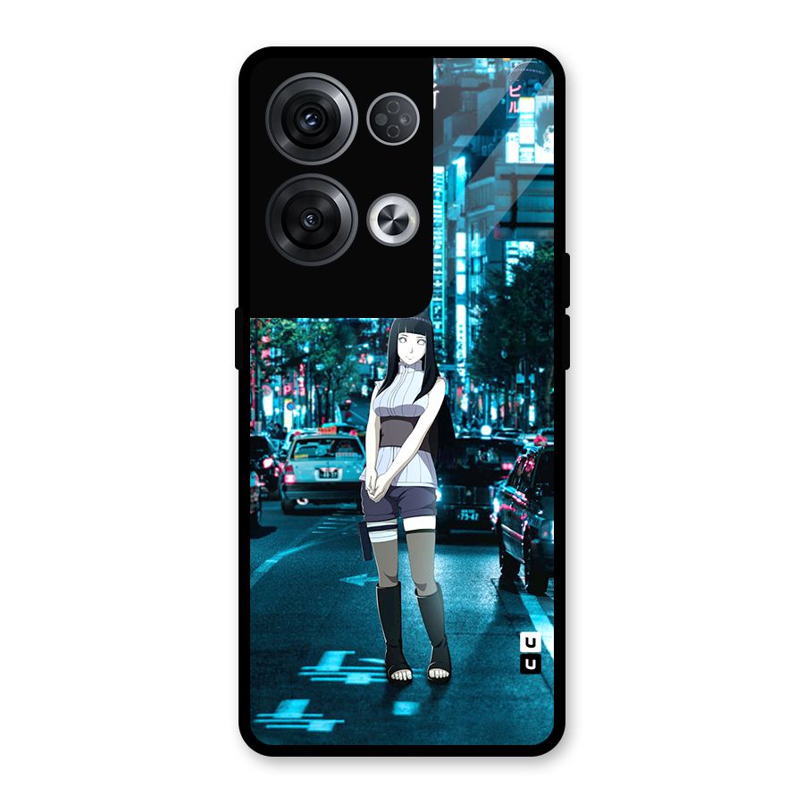 Hinata On Streets Glass Back Case for Oppo Reno8 Pro 5G