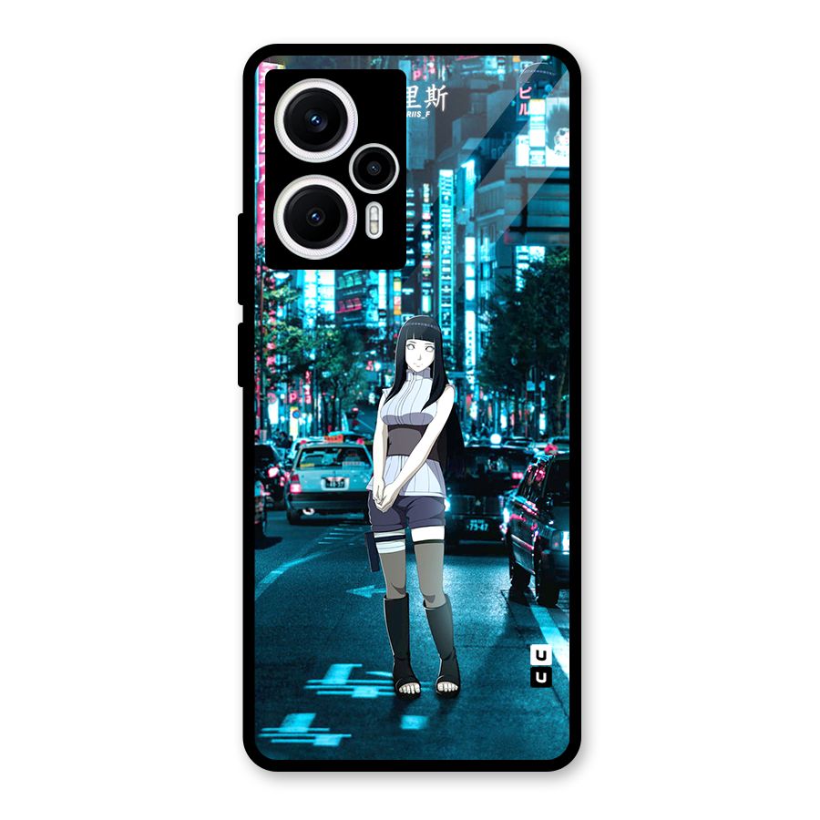 Hinata On Streets Glass Back Case for Poco F5