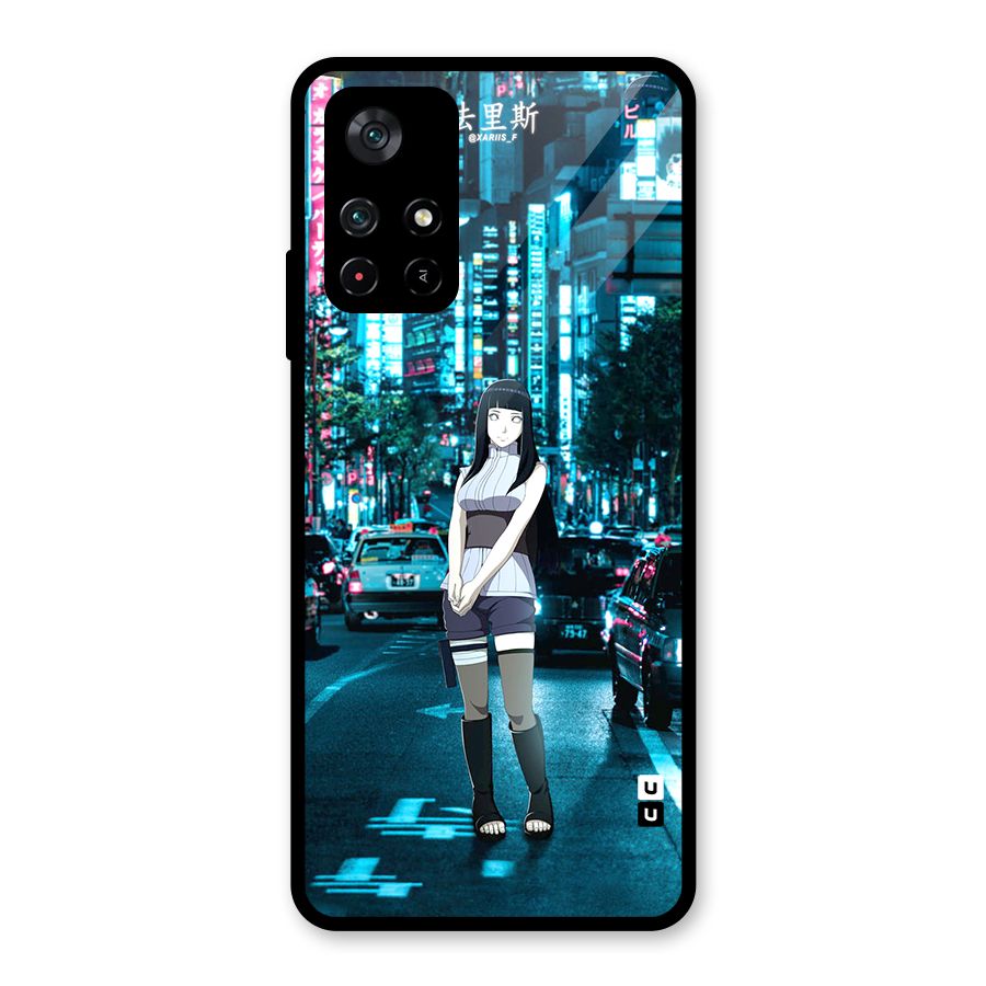 Hinata On Streets Glass Back Case for Poco M4 Pro 5G