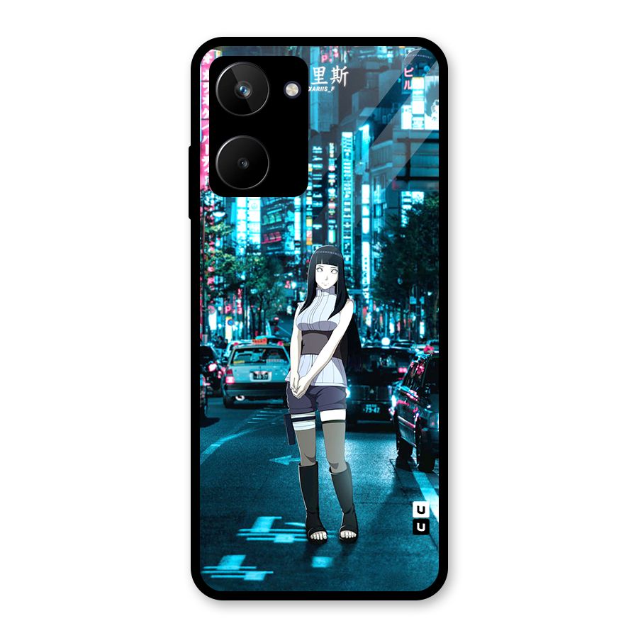 Hinata On Streets Glass Back Case for Realme 10