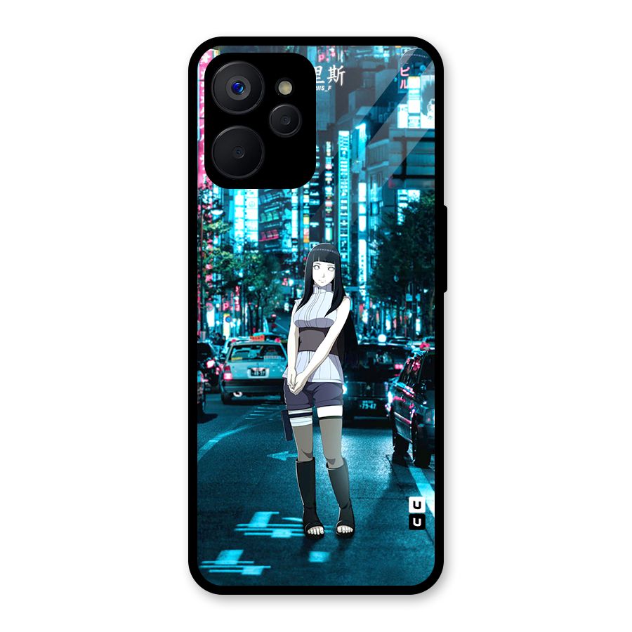 Hinata On Streets Glass Back Case for Realme 9i 5G