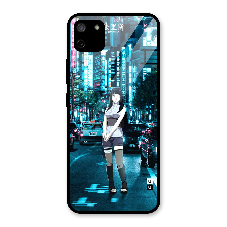 Hinata On Streets Glass Back Case for Realme C11