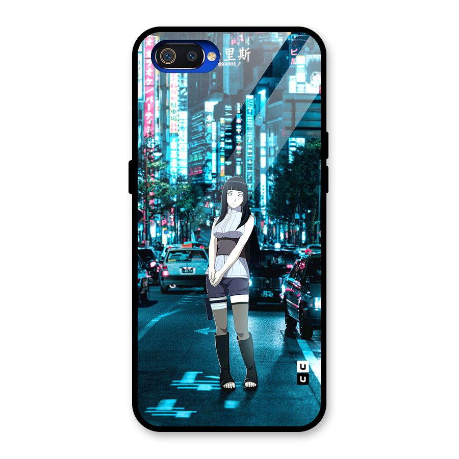 Hinata On Streets Glass Back Case for Realme C2