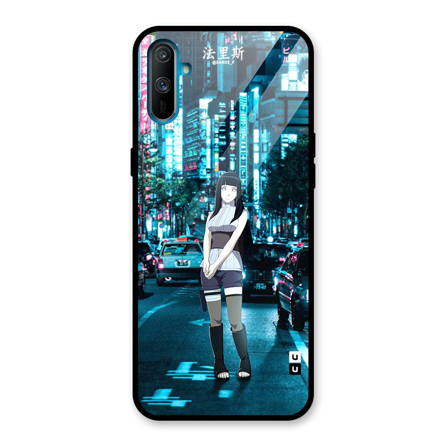 Hinata On Streets Glass Back Case for Realme C3