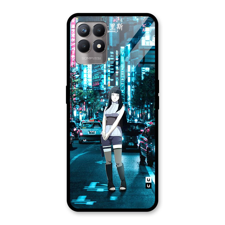 Hinata On Streets Glass Back Case for Realme Narzo 50