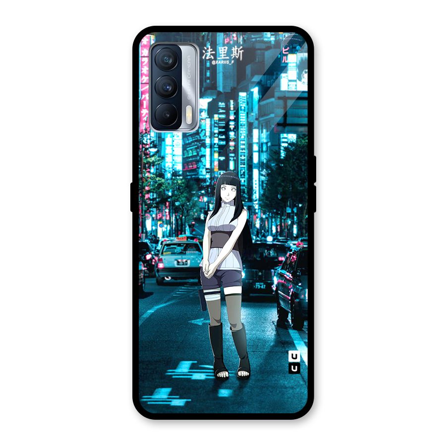 Hinata On Streets Glass Back Case for Realme X7