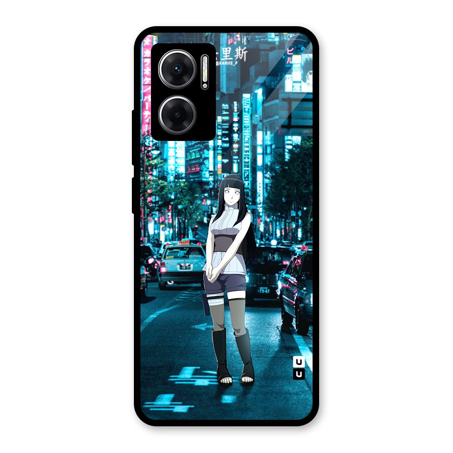 Hinata On Streets Glass Back Case for Redmi 11 Prime 5G