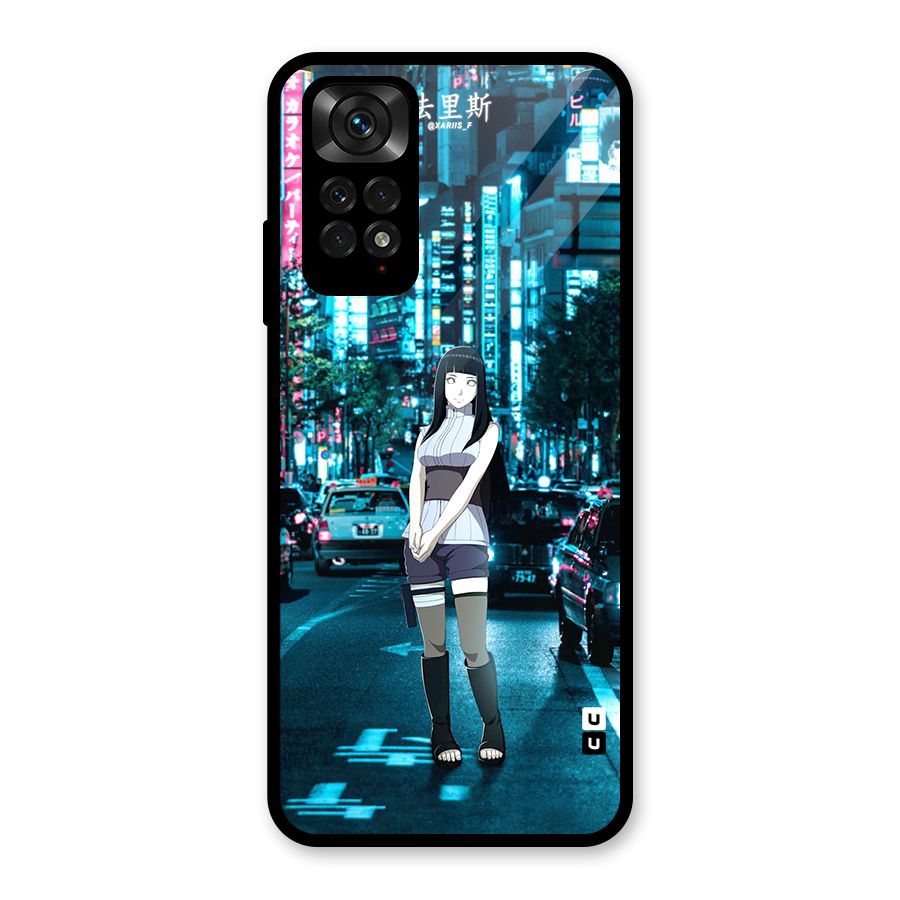 Hinata On Streets Glass Back Case for Redmi Note 11S