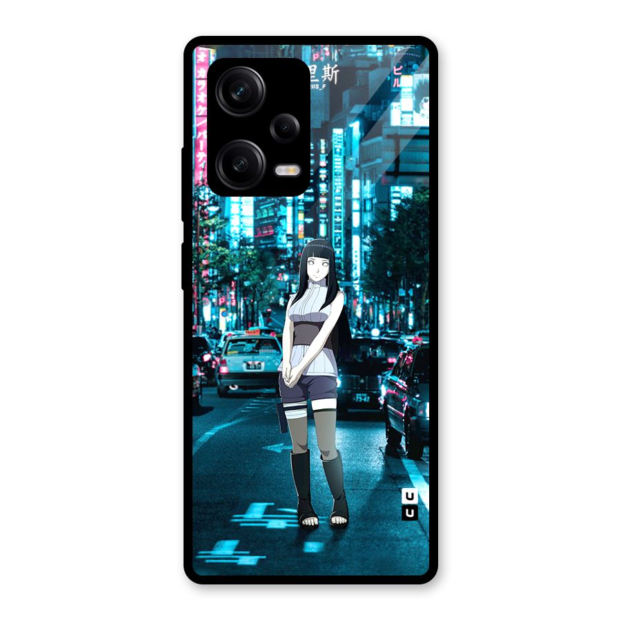 Hinata On Streets Glass Back Case for Redmi Note 12 Pro