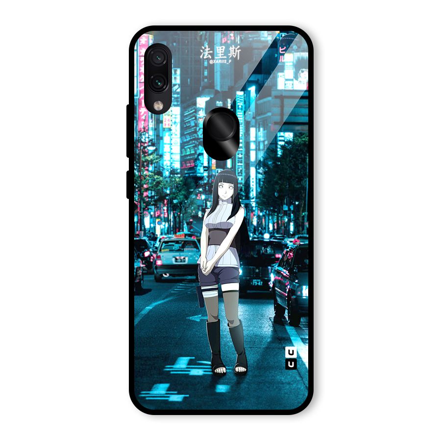 Hinata On Streets Glass Back Case for Redmi Note 7 Pro