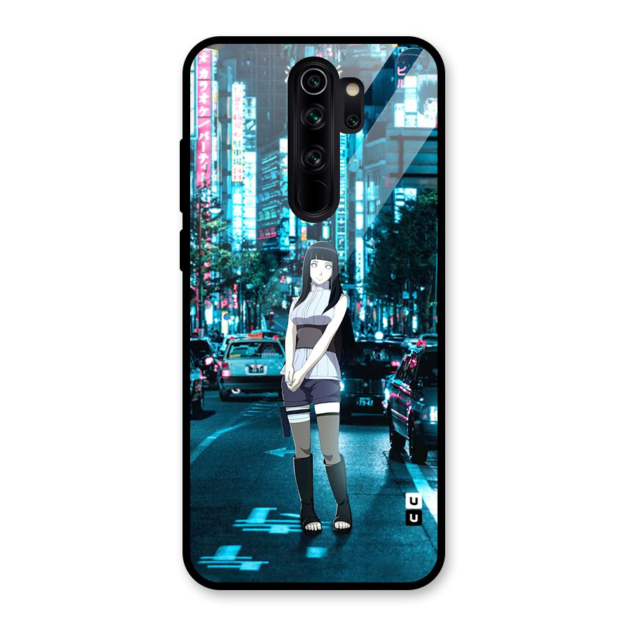 Hinata On Streets Glass Back Case for Redmi Note 8 Pro