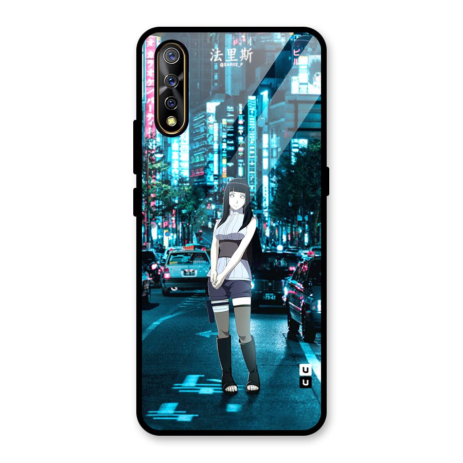 Hinata On Streets Glass Back Case for Vivo S1