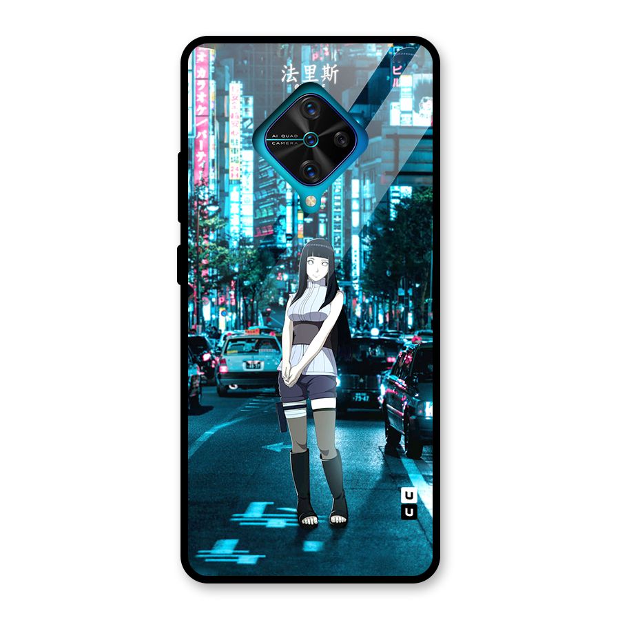 Hinata On Streets Glass Back Case for Vivo S1 Pro