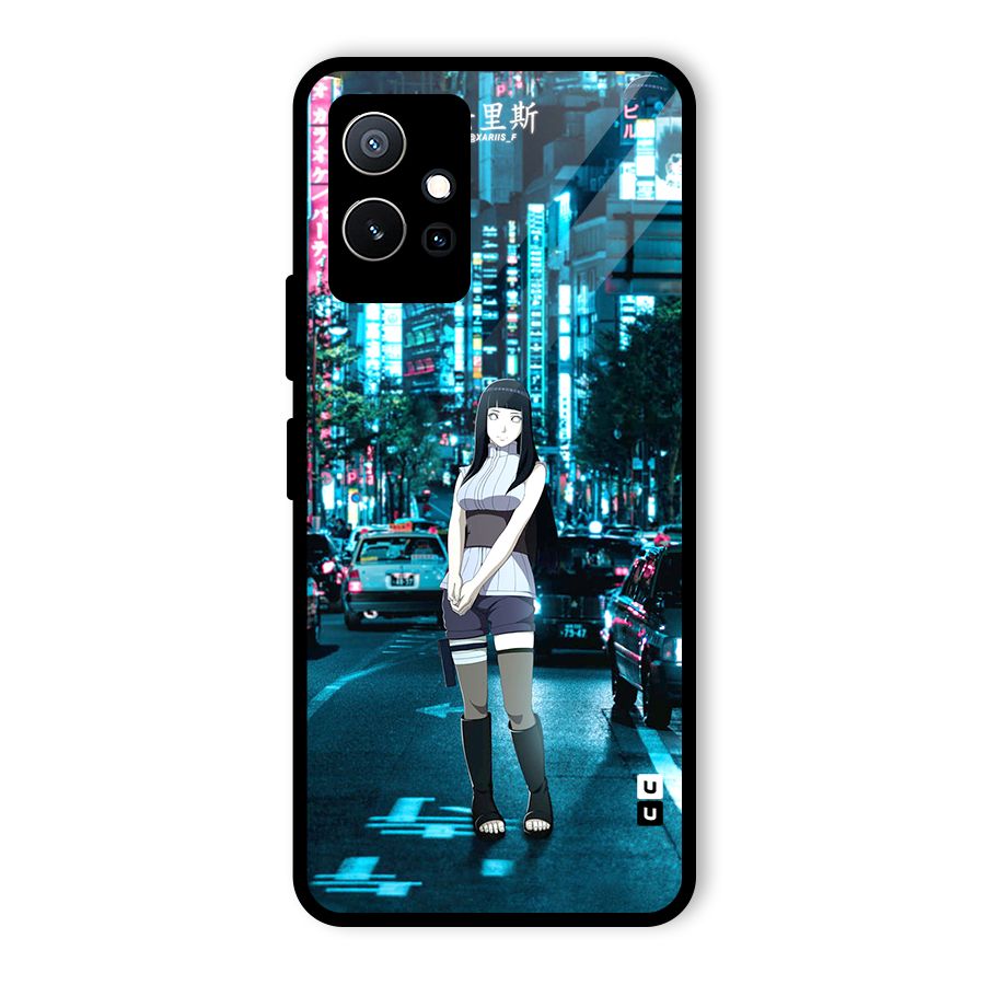 Hinata On Streets Glass Back Case for Vivo T1 5G