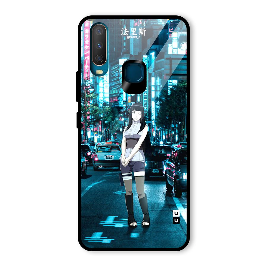 Hinata On Streets Glass Back Case for Vivo U10