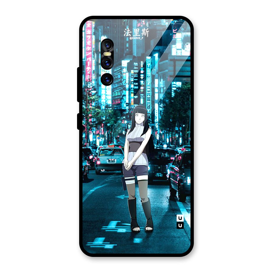 Hinata On Streets Glass Back Case for Vivo V15 Pro