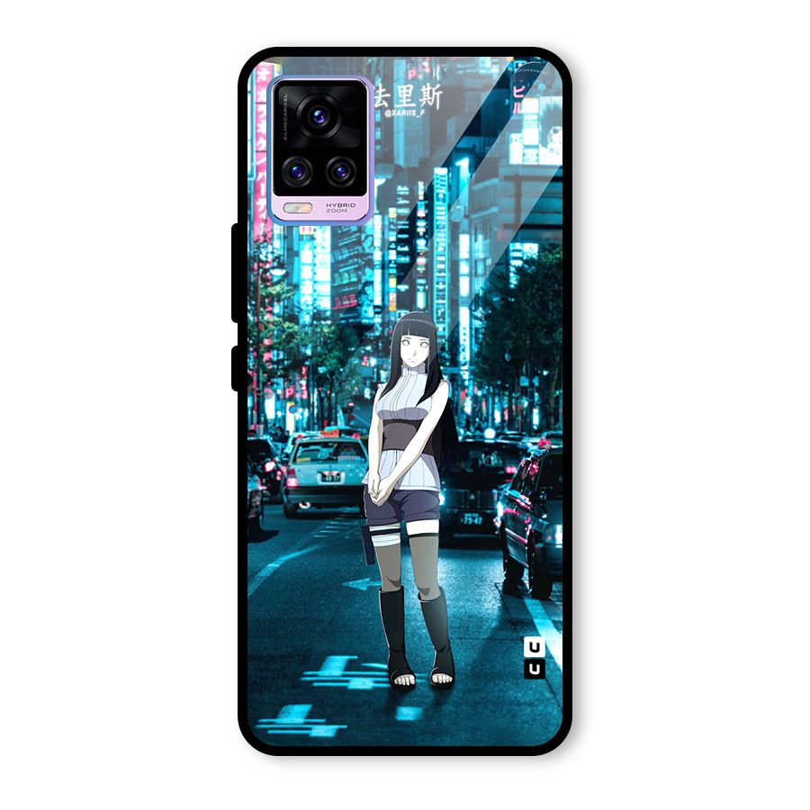 Hinata On Streets Glass Back Case for Vivo V20 Pro