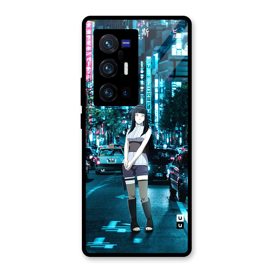 Hinata On Streets Glass Back Case for Vivo X70 Pro Plus