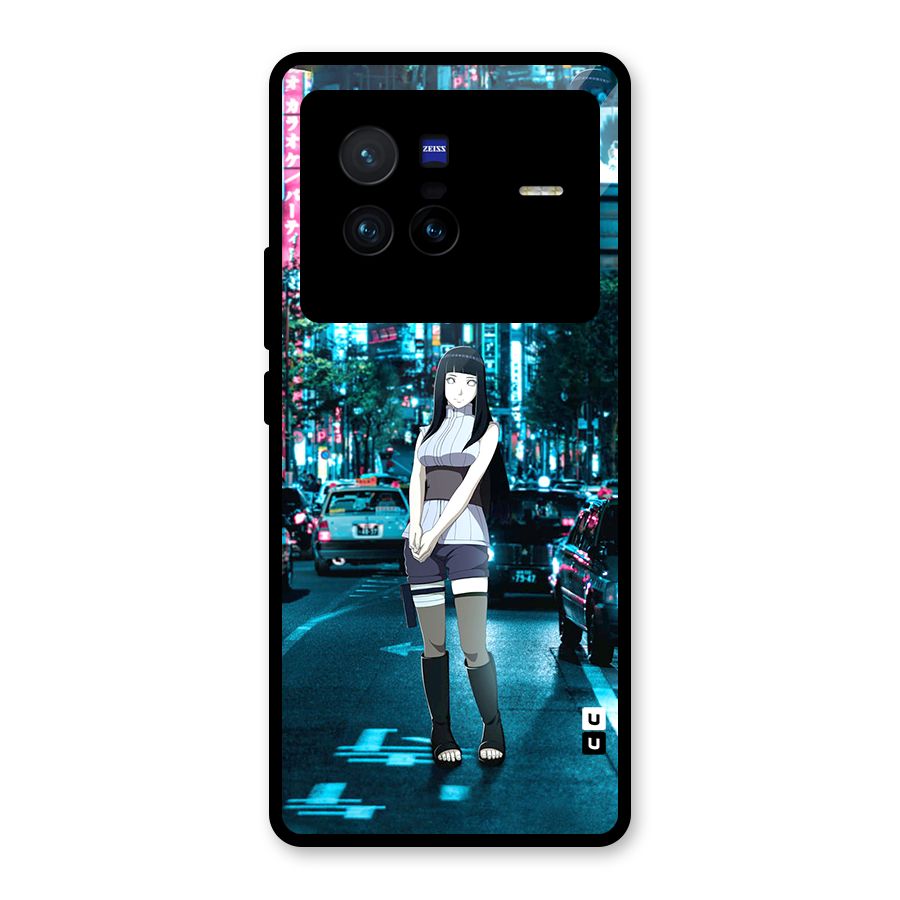 Hinata On Streets Glass Back Case for Vivo X80