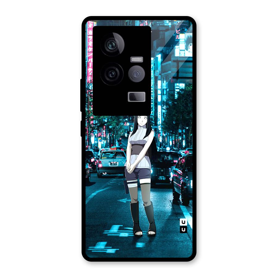 Hinata On Streets Glass Back Case for Vivo iQOO 11 5G
