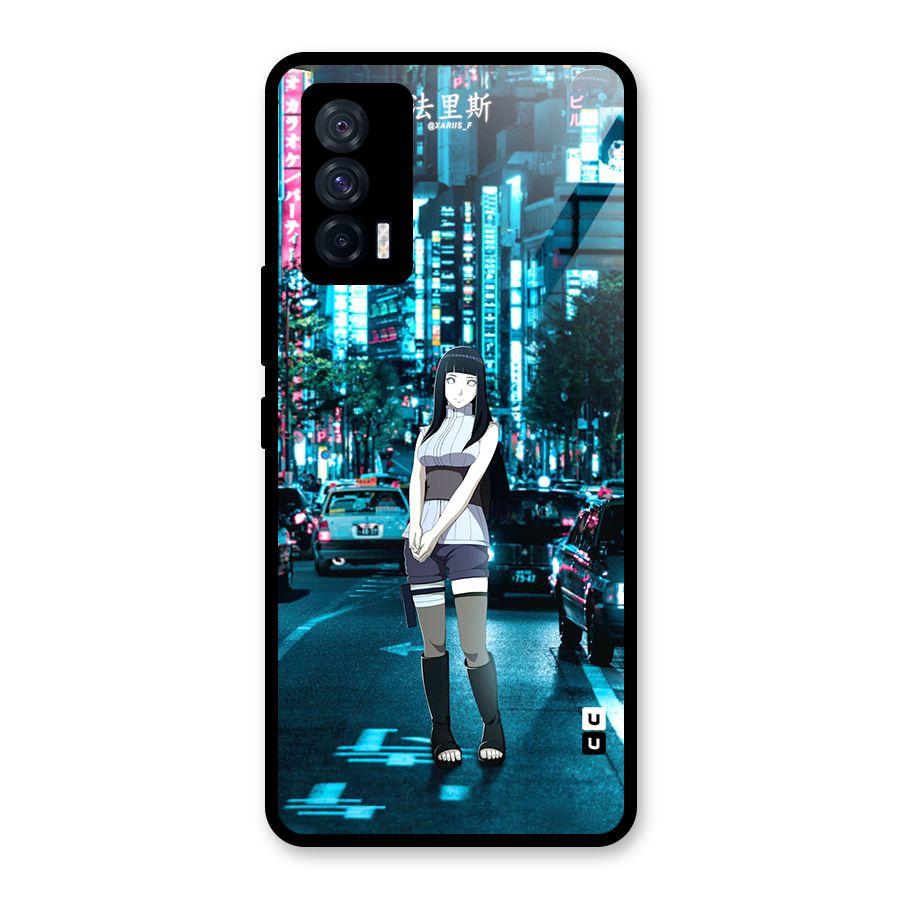 Hinata On Streets Glass Back Case for Vivo iQOO 7 5G