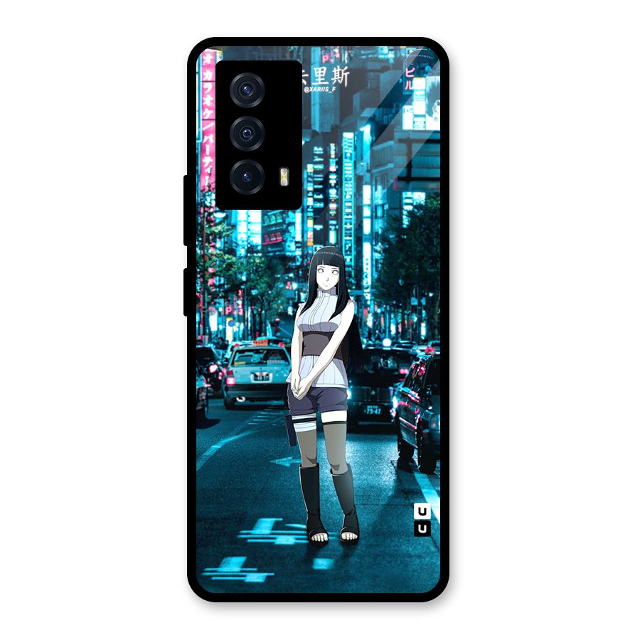 Hinata On Streets Glass Back Case for Vivo iQOO Z5