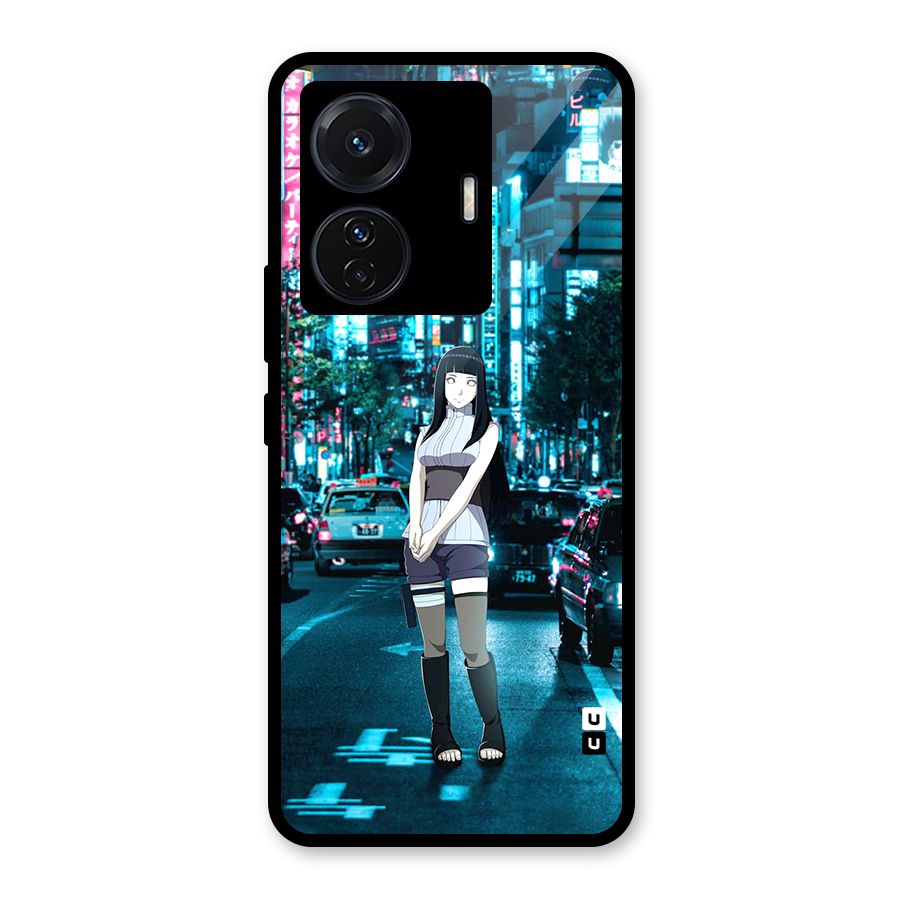 Hinata On Streets Glass Back Case for Vivo iQOO Z6 Pro