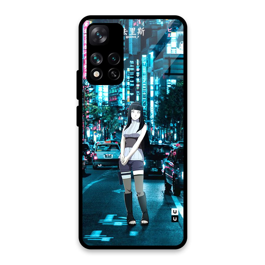 Hinata On Streets Glass Back Case for Xiaomi 11i HyperCharge 5G