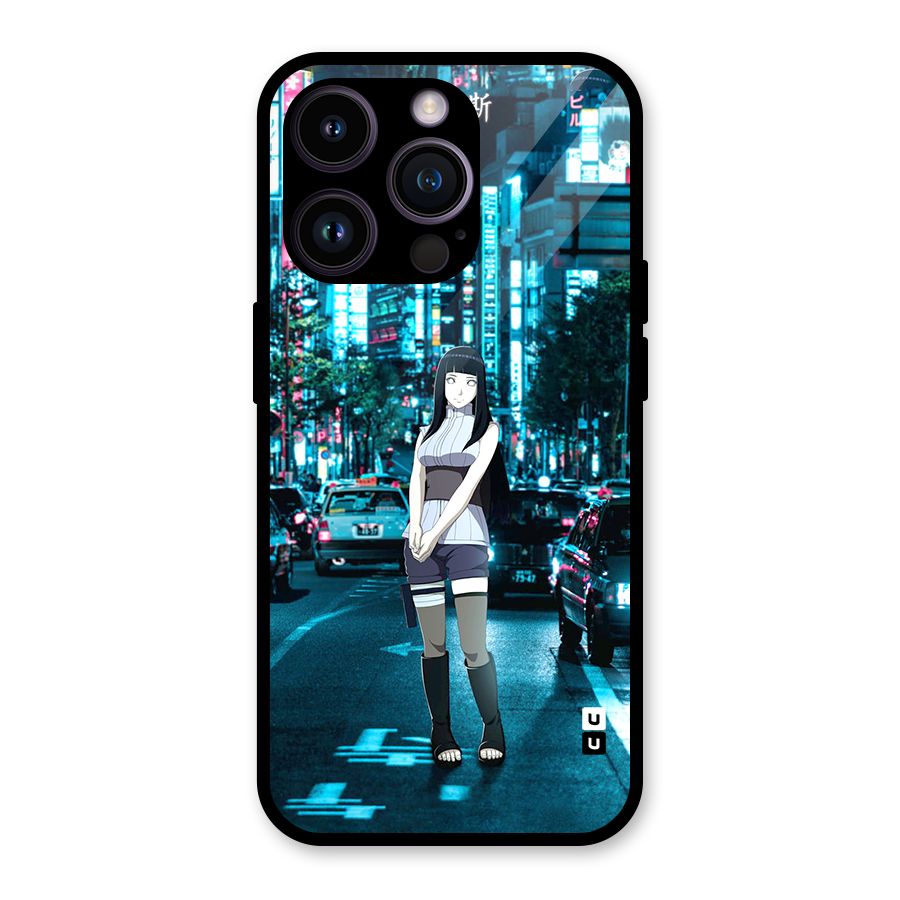 Hinata On Streets Glass Back Case for iPhone 14 Pro