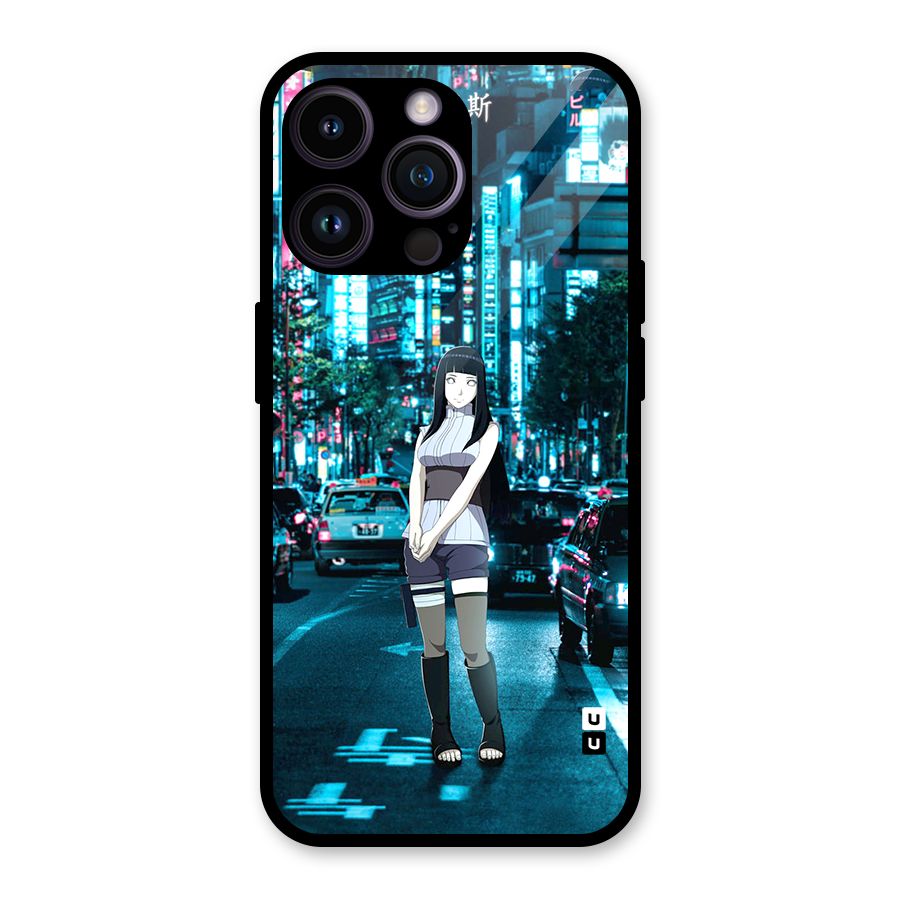 Hinata On Streets Glass Back Case for iPhone 14 Pro Max