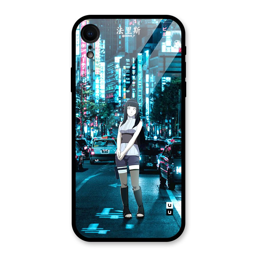 Hinata On Streets Glass Back Case for iPhone XR