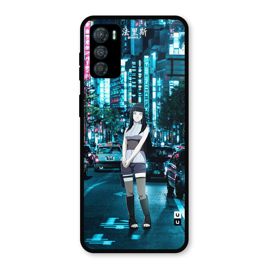 Hinata On Streets Metal Back Case for Moto G42