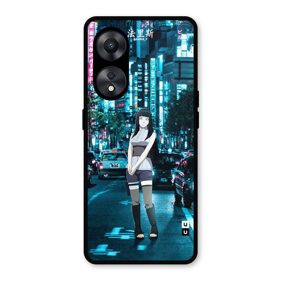 Hinata On Streets Metal Back Case for Oppo A78
