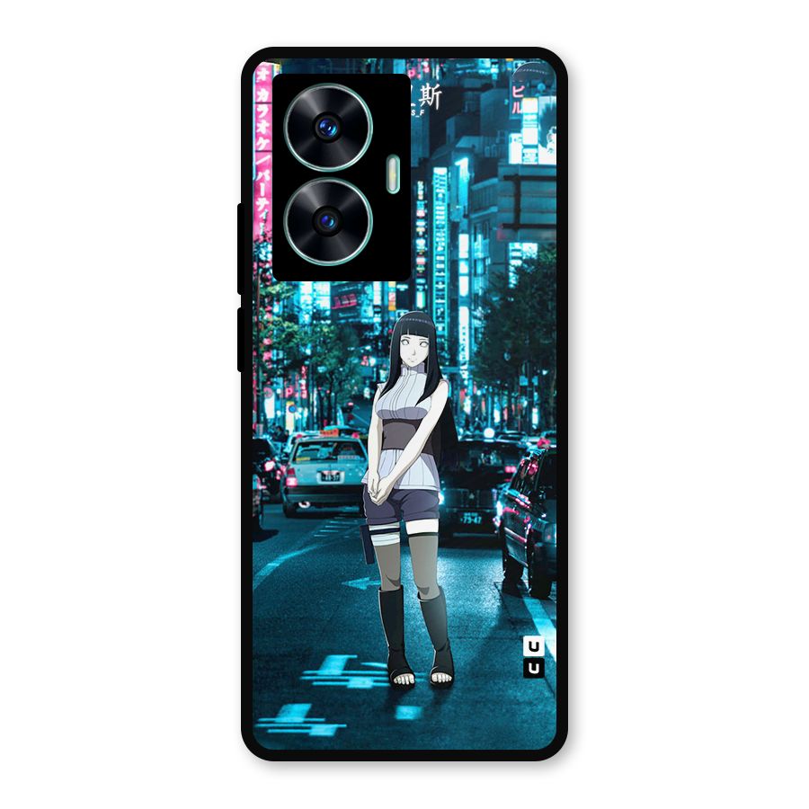Hinata On Streets Metal Back Case for Realme Narzo N55